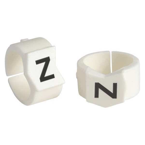 Brady Clip Sleeve Wire Mrkrs, Z, Blk/Wht, PK50 - SCN45-Z
