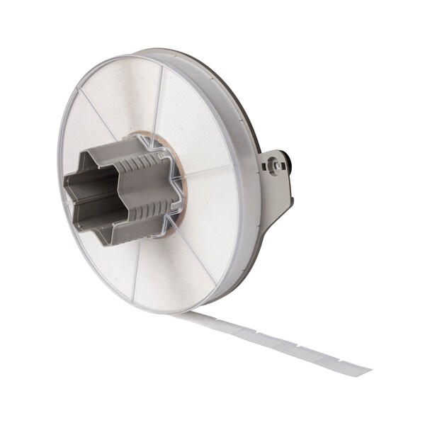 Brady A5500 Polyester Wire and Cable Flag Labels 1.5 in H x 0.5 in W White 3600/RL - A55-10-483