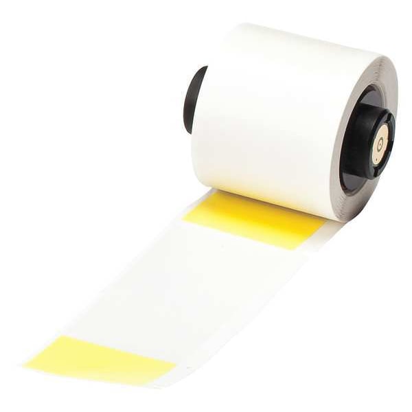 Brady Blank Label Yellow/Translucent 1-1/2", Vinyl, Pk100 - PTL-33-427-YL