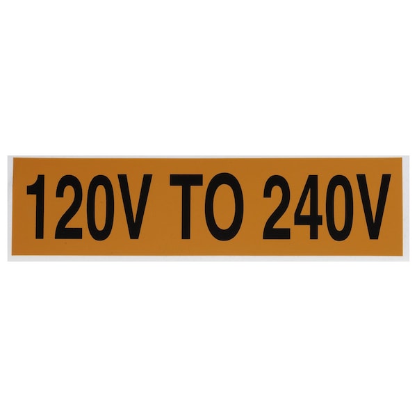 Nsi Industries Voltage Markers (1) 120V To 240V - VM-A-36