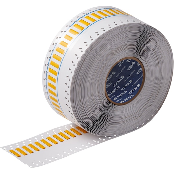 Brady BSP45 Series PermaSleeve Low Smoke Zero Halogen Wire Marking Sleeves, 0.125 in. Dia x 1 in. W, Yellow - SA-2LSZH-125-1-YL