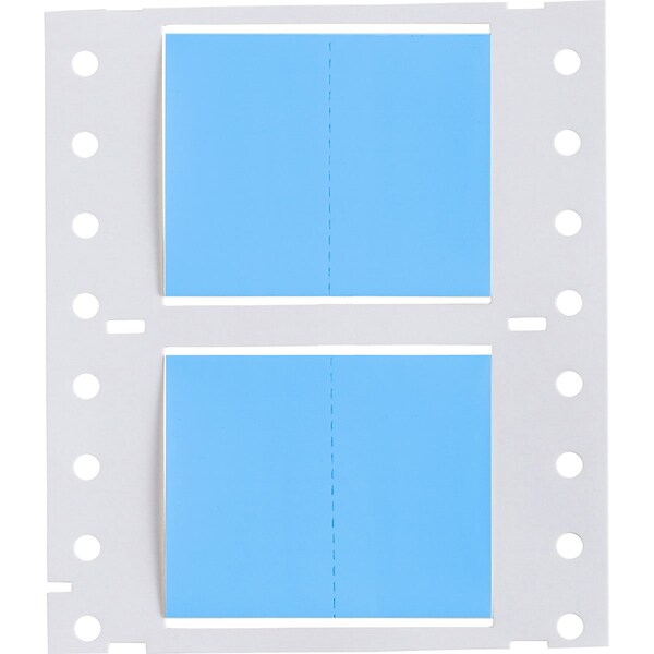 Brady PermaSleeve HX Heat Shrink Double Sided Wire Marking Sleeves, 1 in. Dia x 1 in. W, Blue, Roll of 5000 - 2HX-1000-2-BL-J-2
