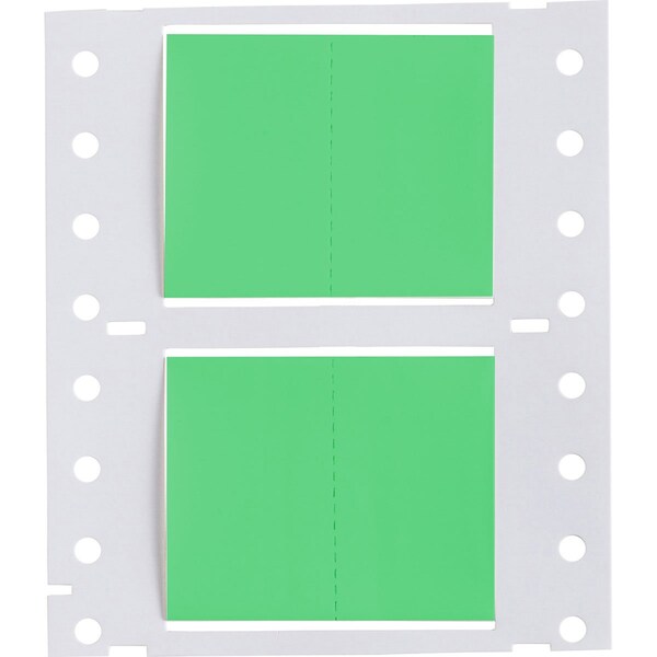 Brady PermaSleeve HX Heat Shrink Double Sided Wire Marking Sleeves, 1 in. Dia x 1 in. W, Green, Roll of 5000 - 2HX-1000-2-GR-J-2