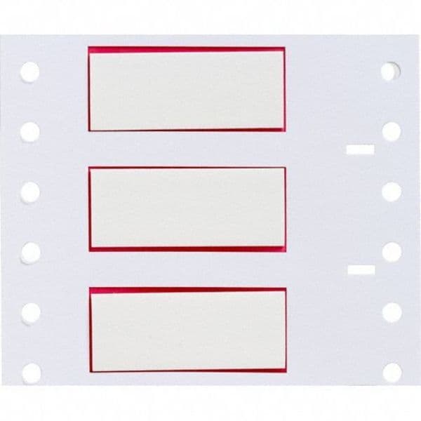 Brady 1-1/2" x 5/8", Wire Marker, Wire Sleeve, Write On Legend, White, HX-375-150-WT - HX-375-150-WT