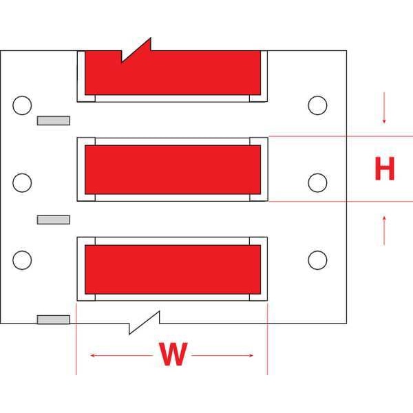 Brady Write On Red Wire Marker Sleeves, PermaSleeve(R) Polyolefin, 3PS-1000-2-RD-S - 3PS-1000-2-RD-S