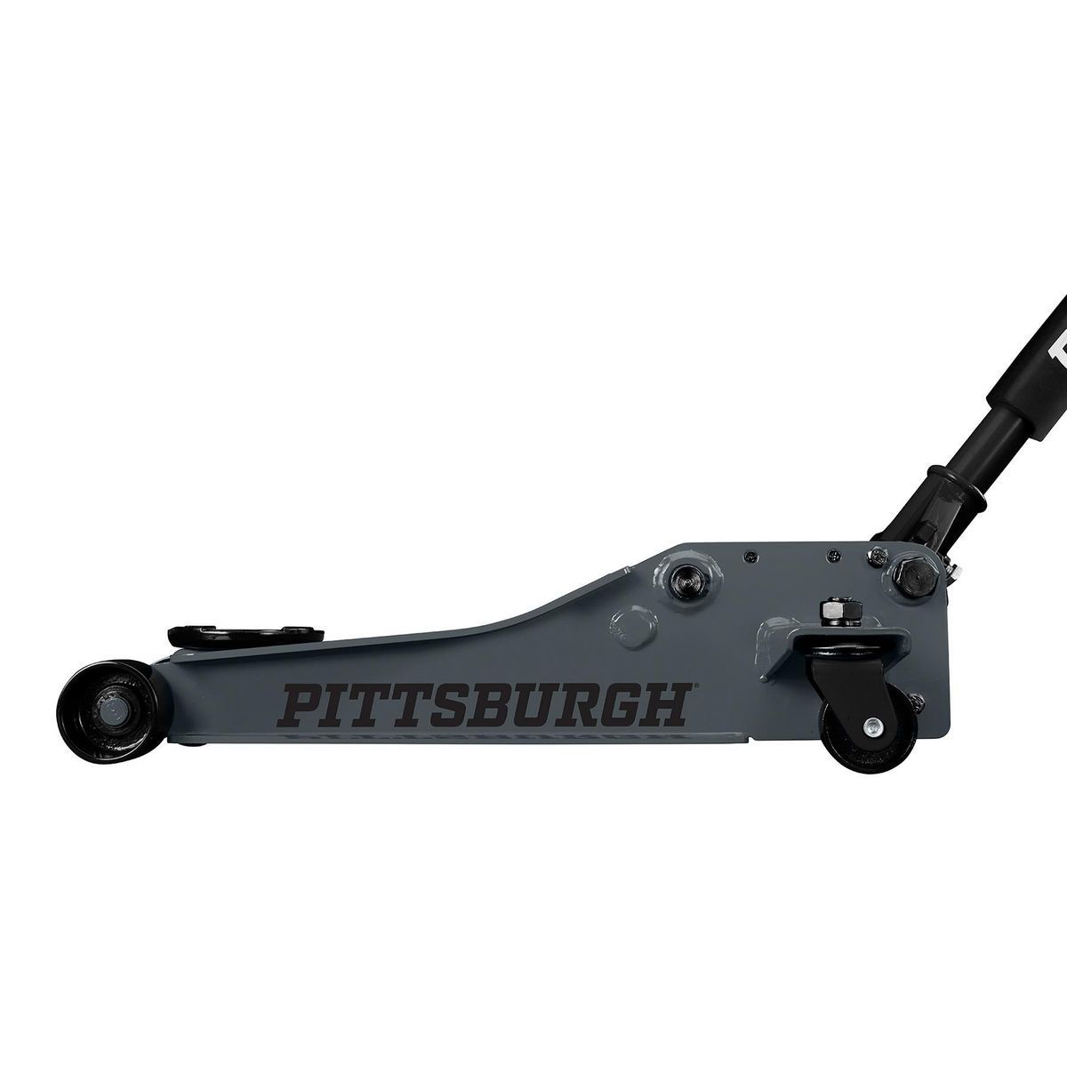 Gato de piso de perfil bajo Pittsburgh de 2 toneladas con BOMBA RÁPIDA, gris pizarra - 70485.