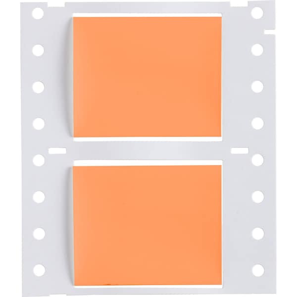 Brady PermaSleeve HX Heat Shrink Double Sided Wire Marking Sleeves, Orange, 1 in. Dia x 2 in. W - 2HX-1000-2-OR
