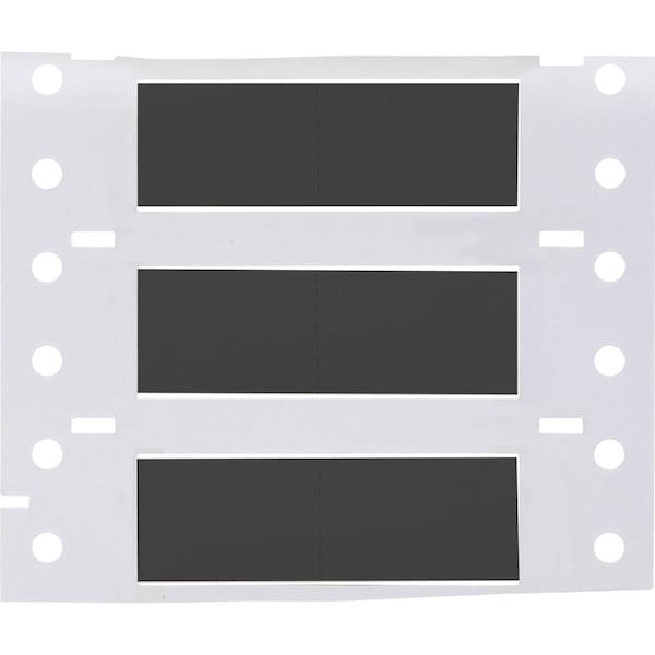 Brady Write On Black Wire Marker Sleeves, PermaSleeve(R) Polyvinylidene Fluoride, 2HT-500-2-BK-S-2 - 2HT-500-2-BK-S-2