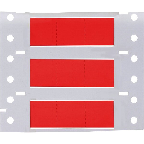 Brady PermaSleeve HX Heat Shrink Double Sided Wire Marking Sleeves, Red, 0.375 in. Dia x 0.67 in. W - 2HX-375-2-RD-3