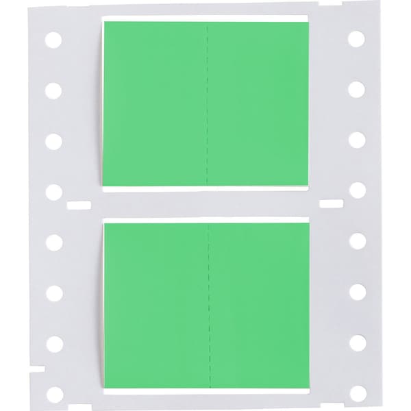 Brady PermaSleeve HX Heat Shrink Double Sided Wire Marking Sleeves, Green, 1 in. Dia x 1 in. W - 2HX-1000-2-GR-2