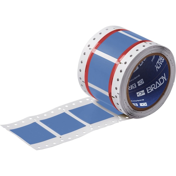 Brady PermaSleeve HX Heat Shrink Double Sided Wire Marking Sleeves, Blue, 1 in. Dia x 1 in. W - 2HX-1000-2-BL-2