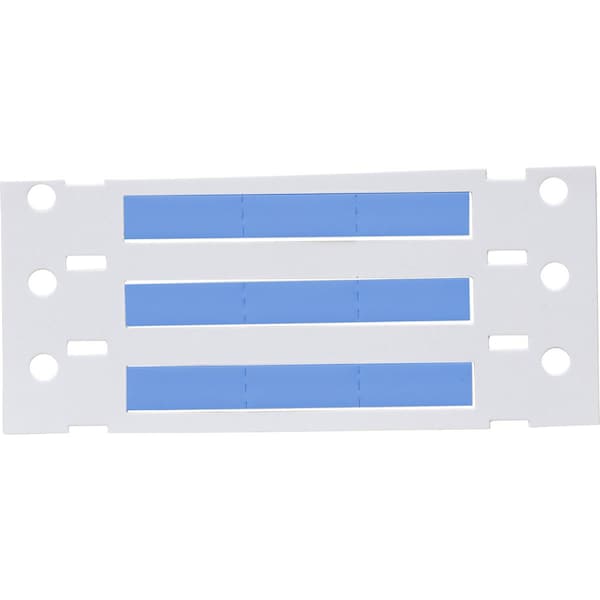 Brady PermaSleeve HX Heat Shrink Double Sided Wire Marking Sleeves, Blue, 0.187 in. Dia x 0.67 in. W - 2HX-187-2-BL-3