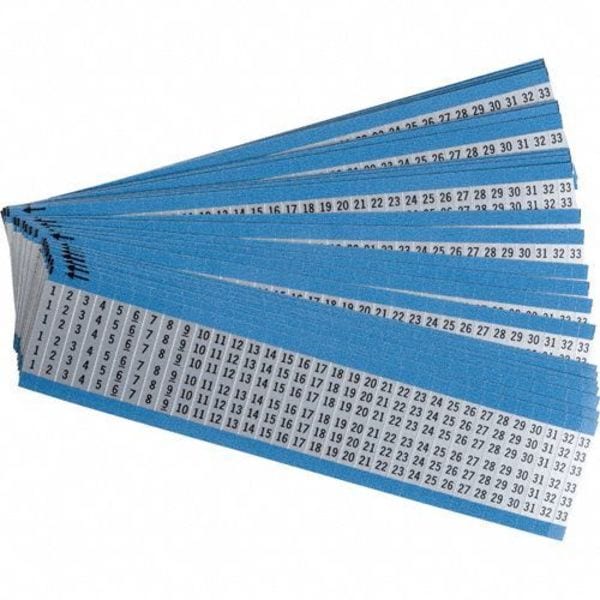 Brady Wire Marker, Preprintd, Self-Adhesive, PK25, AF-1-33-PK - AF-1-33-PK
