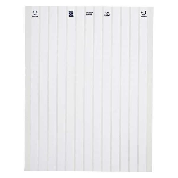 Brady Write On Wire Marker, Polyester White, LAT-25-747-10 - LAT-25-747-10