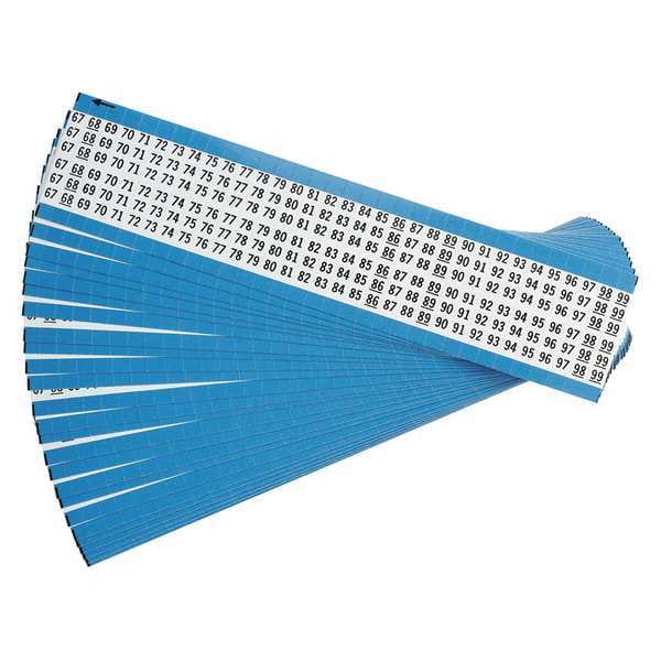 Brady Wire Marker, Printd, Repos Self-Adhes, PK25, WM-67-99-PK - WM-67-99-PK