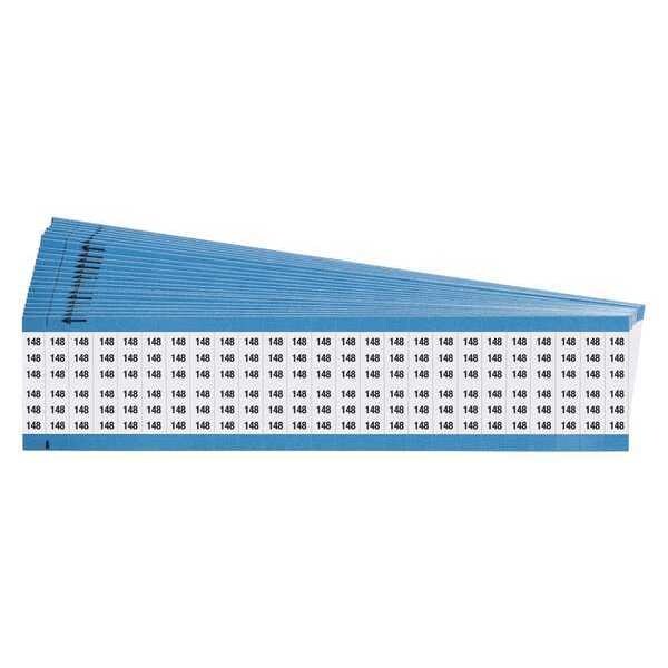 Brady Wire Markers, Legend 148, Black/White, PK25 - WM-148-PK