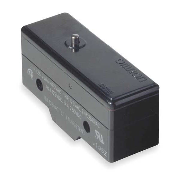 Interruptor de acción rápida industrial Omron, pasador, actuador de émbolo, SPDT, calificación de contacto de 20A @ 480V AC - A-20G-B7-K