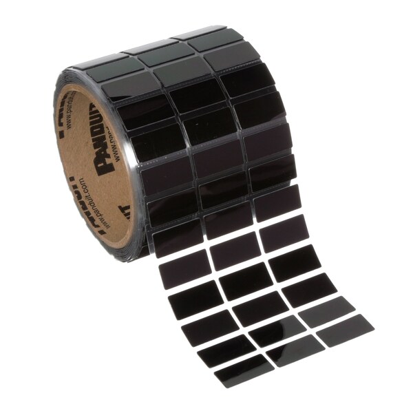 Panduit Raised Panel Label, Component, 1.0"W x 0.5"H, C100X050A0T, PK 500 - C100X050A0T