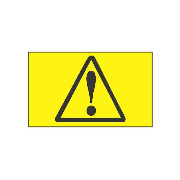 Panduit Warn Labels, Shock Risk Symbol, Bl/yl - PLD-52