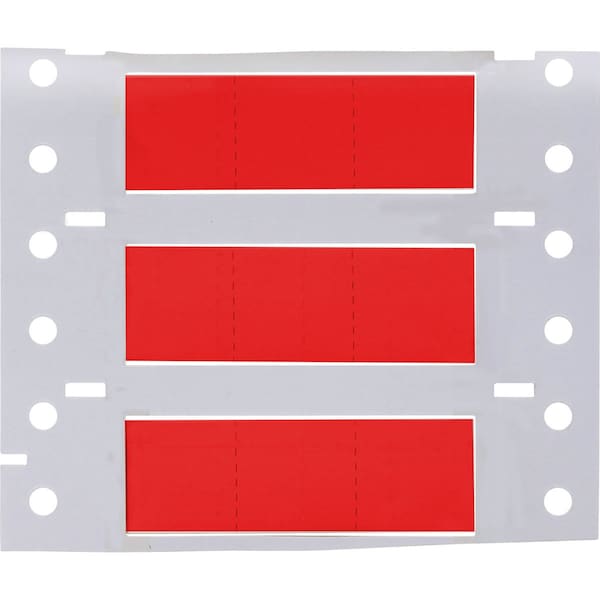 Brady PermaSleeve HX Heat Shrink Double Sided Wire Marking Sleeves, Red, 0.5 in. Dia x 0.67 in. W - 2HX-500-2-RD-3