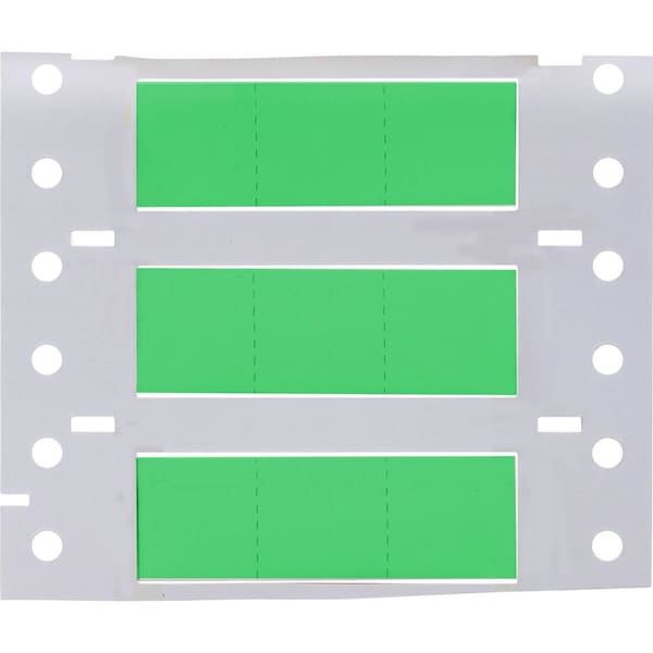 Brady PermaSleeve HX Heat Shrink Double Sided Wire Marking Sleeves, Green, 0.5 in. Dia x 0.67 in. W - 2HX-500-2-GR-3
