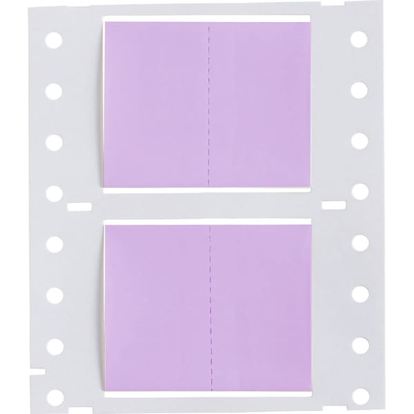 Brady PermaSleeve HX Heat Shrink Double Sided Wire Marking Sleeves, Violet, 1 in. Dia x 1 in. W - 2HX-1000-2-VT-2