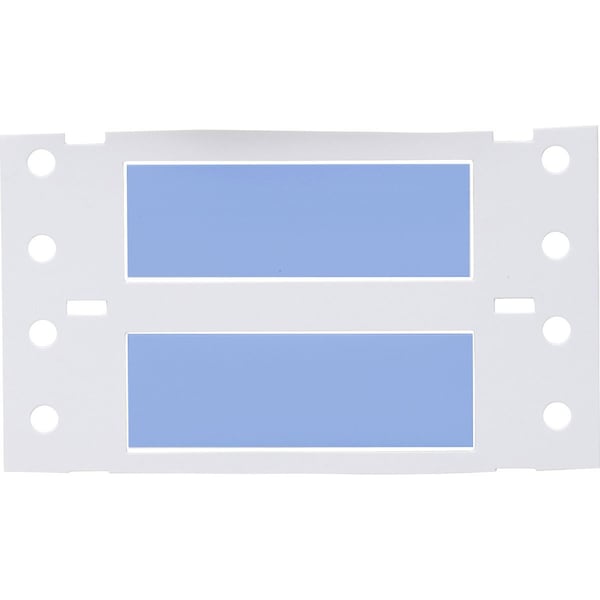 Brady PermaSleeve HX Heat Shrink Double Sided Wire Marking Sleeves, Blue, 0.5 in. Dia x 2 in. W - 2HX-500-2-BL