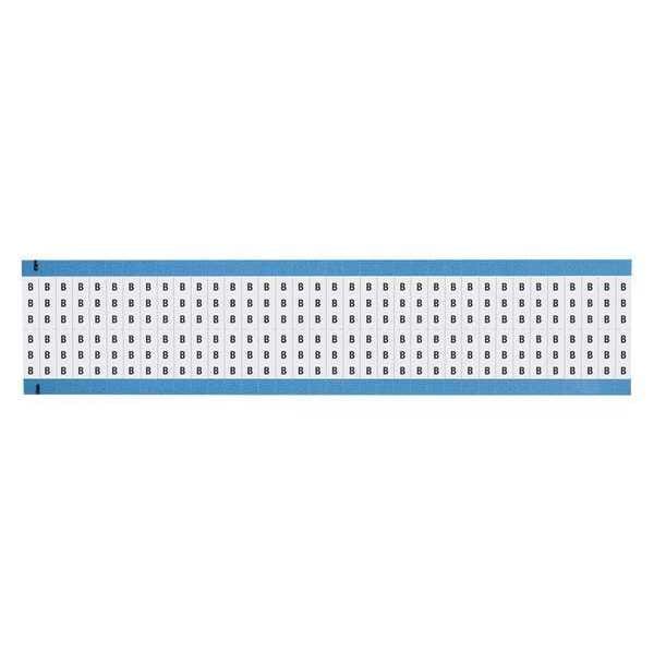 Brady Wire Markers, Legend B, Black/White, PK25, WM-B-SC-PK - WM-B-SC-PK