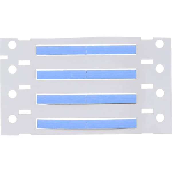 Brady PermaSleeve HX Heat Shrink Double Sided Wire Marking Sleeves, Blue, 0.125 in. Dia x 1 in. W - 2HX-125-2-BL-2