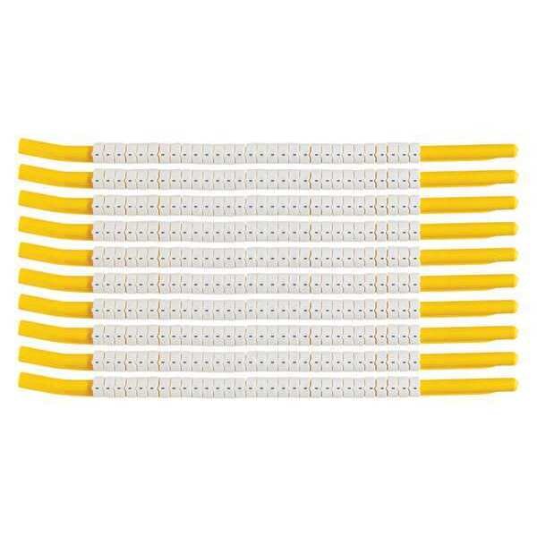 Brady Clip Sleeve Wire Mkrs, Minus, Blk/Wht, PK10, SCN18-MINUS - SCN18-MINUS