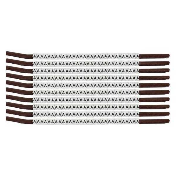 Brady Clip Sleeve Wire Mrkrs, A, Blk/Wht, PK10, SCN15-A - SCN15-A