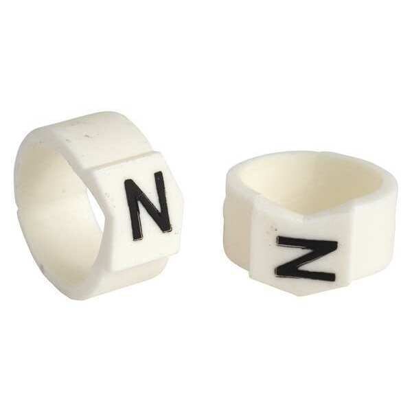 Brady Clip Sleeve Wire Mrkrs, N, Blk/Wht, PK50 - SCN61-N