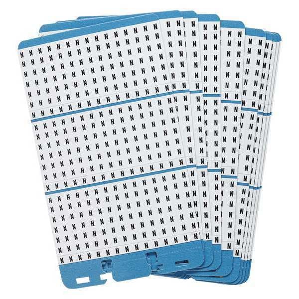 Brady Porta-Pack Wire Markers, N, Blk/Wht, PK10 - PWM-N