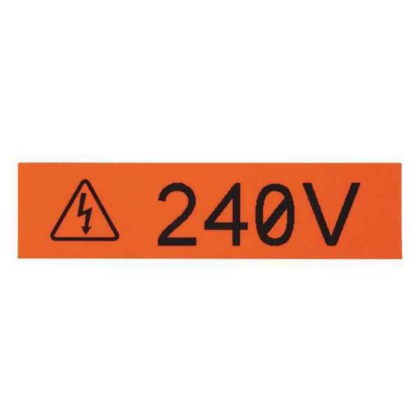 Panduit P1cass, Vyl, .50" x 25ft, Orange/black - T050X000VUC-BK