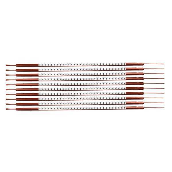 Brady Clip Sleeve Wire Mrkrs, 8, Blk/Wht, PK10, SCN03-8 - SCN03-8