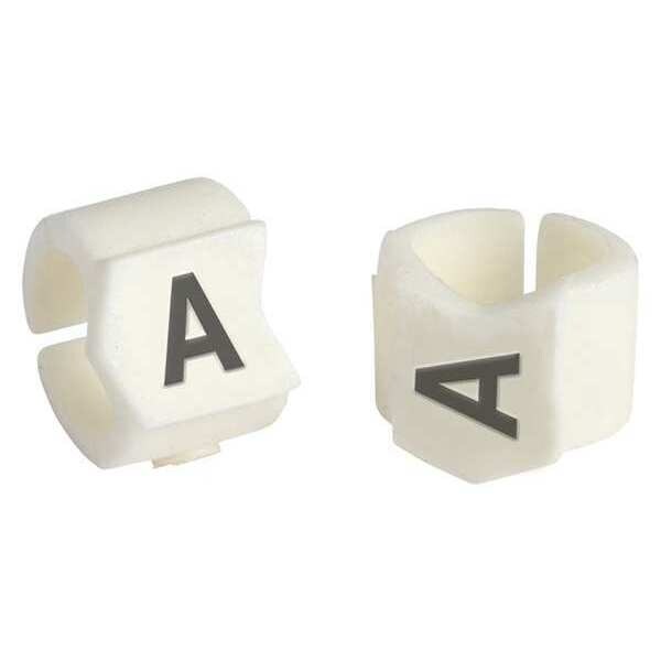 Brady Clip Sleeve Wire Mrkrs, A, Blk/Wht, PK50, SCN23-A - SCN23-A