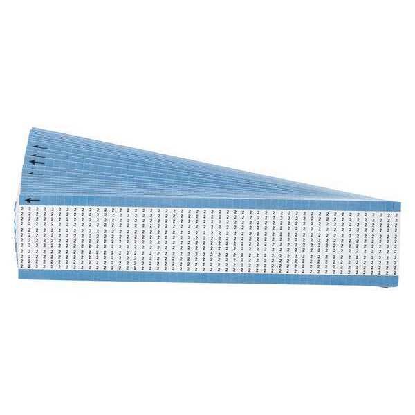 Brady Wire Markers, Legend 2, Black/White, PK25, TMM-2-PK - TMM-2-PK