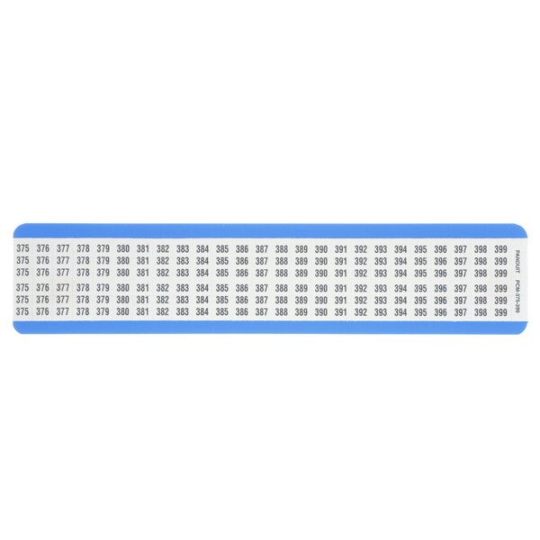 Panduit Pre-Printed WM Card, Vinyl Cloth, 0.36" - PCM-375-399