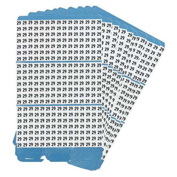 Brady Porta-Pack Wire Markers, 29, Blk/Wht, PK10 - PWM-29