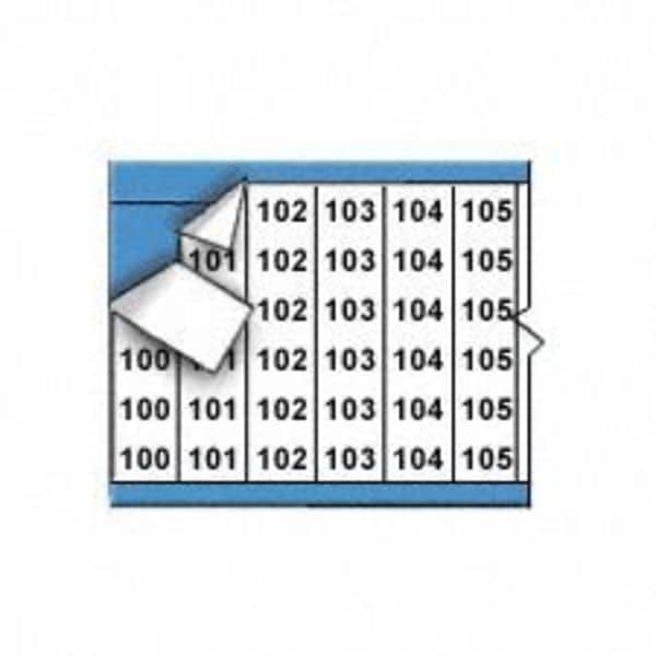 Brady Wire Marker, Printd, Repos Self-Adhes, PK25, WM-100-124-PK - WM-100-124-PK