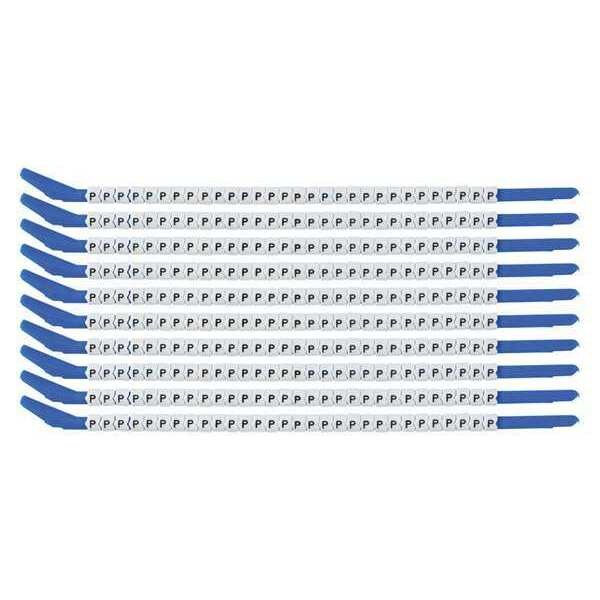 Brady Clip Sleeve Wire Mrkrs, P, Blk/Wht, PK10 - SCN13-P