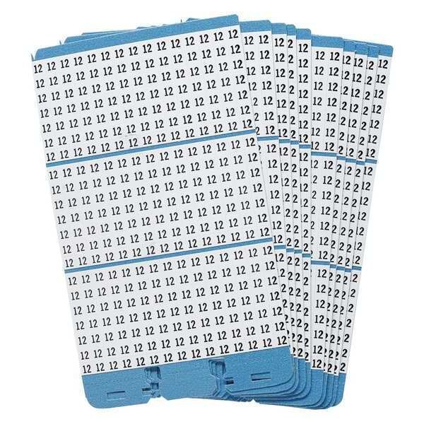 Brady Porta-Pack Wire Markers, 12, Blk/Wht, PK10 - PWM-12