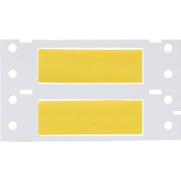 Brady PermaSleeve HX Heat Shrink Double Sided Wire Marking Sleeves, 0.375 in. Dia x 2.3 in. W, Yellow - 2HX-375-2.3-YL