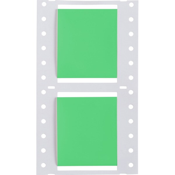 Brady PermaSleeve HX Heat Shrink Double Sided Wire Marking Sleeves, Green, 1.5 in. Dia x 2 in. W - 2HX-1500-2-GR