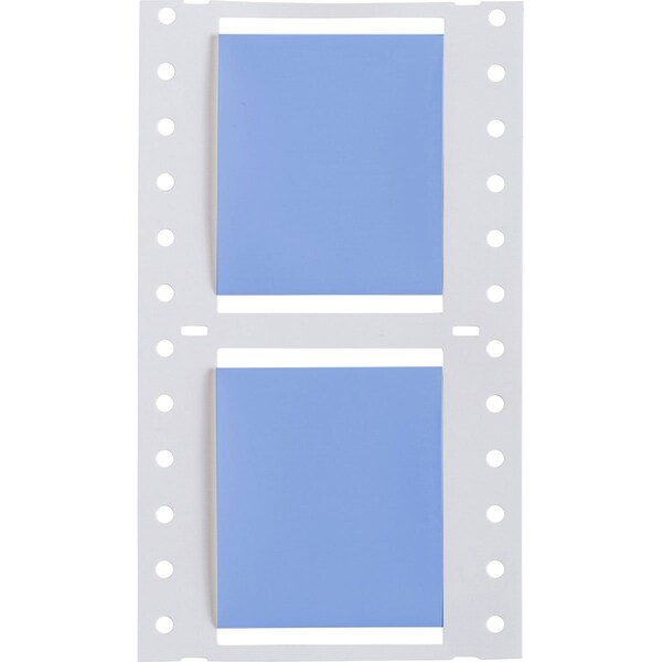 Brady PermaSleeve HX Heat Shrink Double Sided Wire Marking Sleeves, Blue, 1.5 in. Dia x 2 in. W - 2HX-1500-2-BL