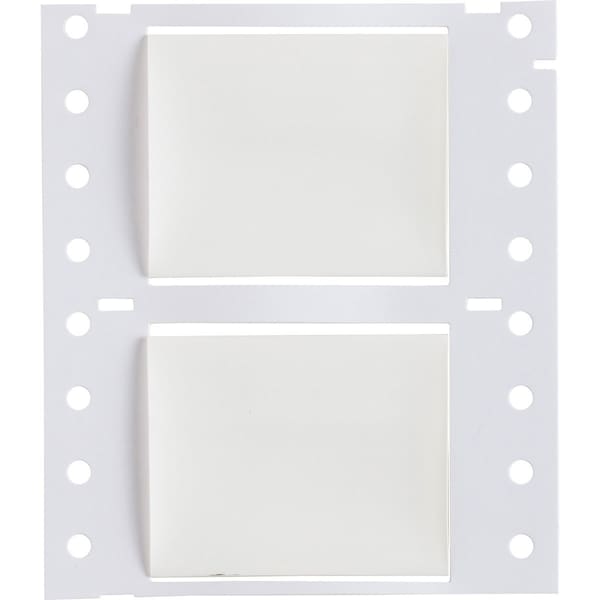 Brady PermaSleeve HX Heat Shrink Double Sided Wire Marking Sleeves, 1 in. Dia x 2.3 in. W, White - 2HX-1000-2.3-WT