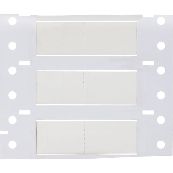 Brady PermaSleeve HX Heat Shrink Double Sided Wire Marking Sleeves, 0.375 in. Dia x 1.15 in. W, White - 2HX-375-2.3-WT-2