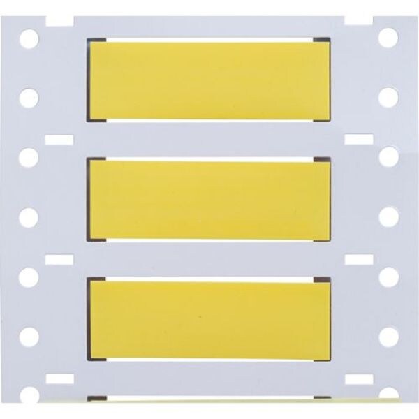 Brady 2" x 21/32", Wire Marker, Wire Sleeve, Write On Legend, Yellow - 3PS-375-2-YL-S