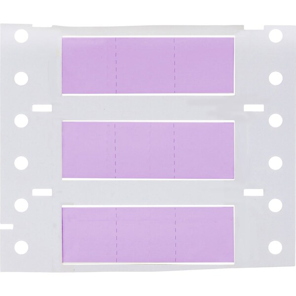Brady PermaSleeve HX Heat Shrink Double Sided Wire Marking Sleeves, Violet, 0.375 in. Dia x 0.67 in. W - 2HX-375-2-VT-3