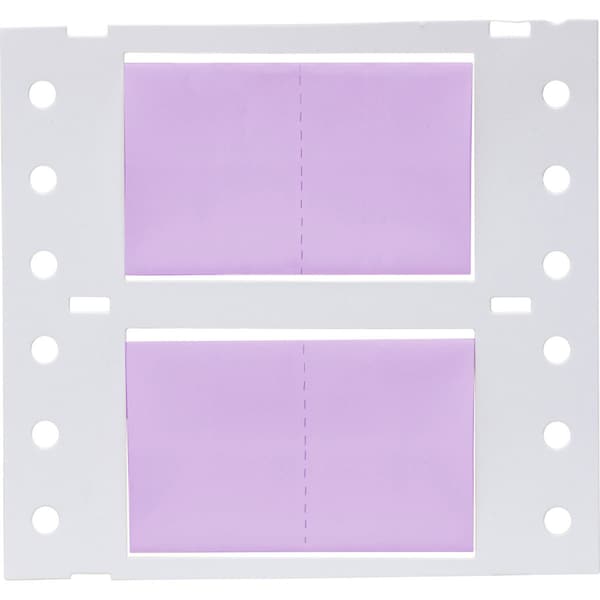 Brady PermaSleeve HX Heat Shrink Double Sided Wire Marking Sleeves, Violet, 0.75 in. Dia x 1 in. W - 2HX-750-2-VT-2